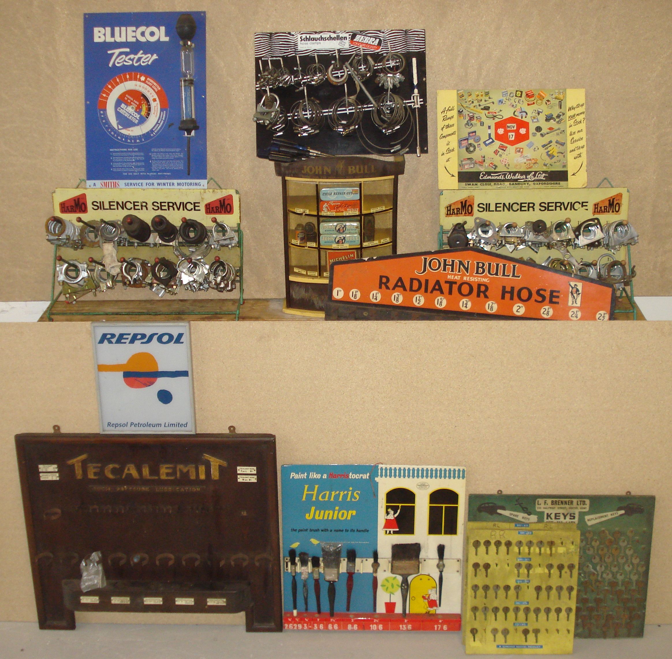 Assorted Display Items Bonhams Cars : Assorted point-of-sale advertising display items,