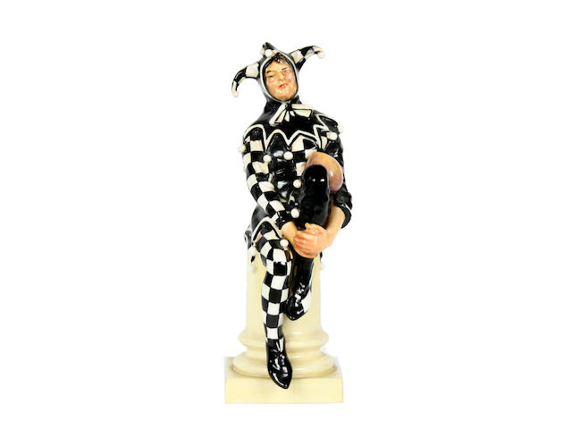 Figurines A rare Royal Doulton figure 'The Jester' (first version)