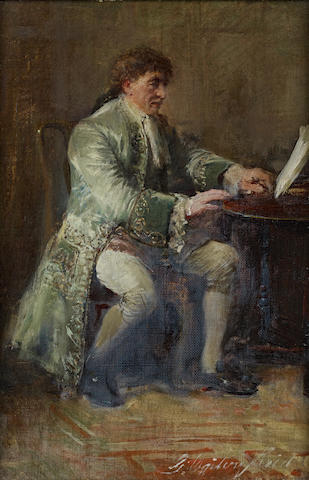 George Ogilvy Reid, RSA (British, 1851-1928) Gentleman at a desk
