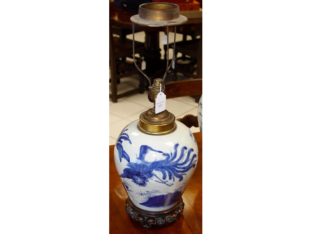 An 18th Century Chinese provincial blue and white vase