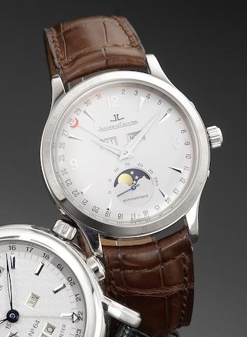Jaeger LeCoultre. A 18ct white gold automatic perpetual calendar wristwatch with moonphases and power reserveMaster Control, Ref:140.3.98, recent