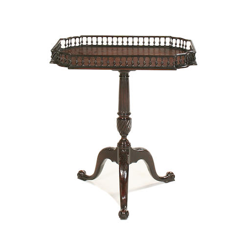 A George III style mahogany tripod table