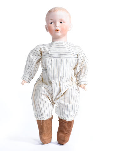 Rare Gebruder Heubach 8774 'Whistler Jim' bisque head character doll