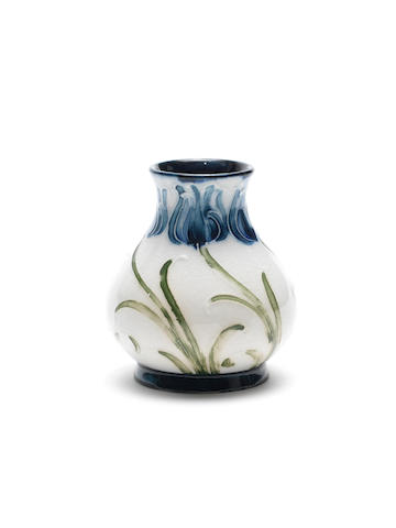 William Moorcroft 'Tulips' a Miniature Macintyre Vase, circa 1905