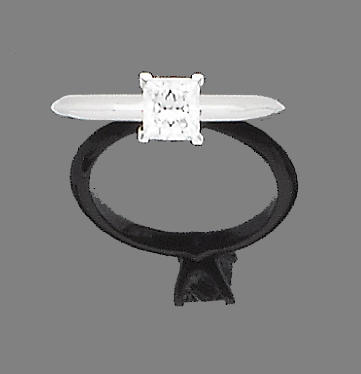 A diamond single-stone ring, by Tiffany & Co.