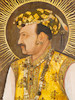 Thumbnail of THE LARGEST KNOWN MUGHAL PORTRAIT A MAGNIFICENT LIFE-SIZE  PAINTING IN WHICH THE EMPEROR JAHANGIR (reg. 1605 - 1627), THE 'WORLD-SEIZER', LAYS CLAIM TO SPIRITUAL AND TEMPORAL POWER ON A GLOBAL STAGE Attributed to Abu'l Hasan, Nadir al-Zaman painted at Mandu and dated AH 1026/AD 1617 image 2