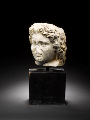 A Roman marble male head