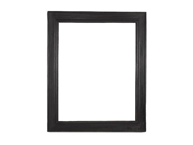 An Italian late 16th Century carved and ebonised cassetta frame