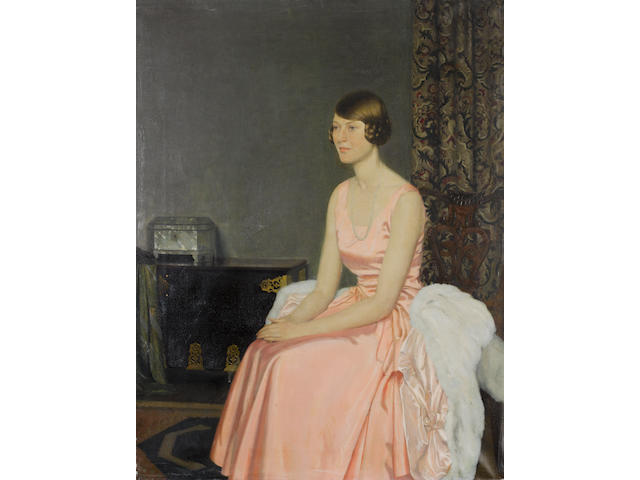 Leonard Campbell Taylor, RA, ROI, RP (British, 1874-1969) Portrait of Miss Joy Lyon