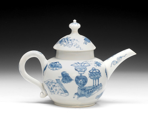 An important Limehouse teapot and cover from Wentworth Woodhouse, circa 1746-48 image 1