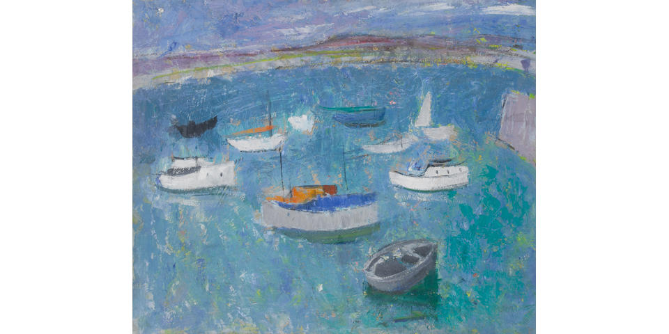 Anne Redpath, OBE RSA ARA LLD ARWS ROI RBA (British, 1895-1965) Boats, Brittany