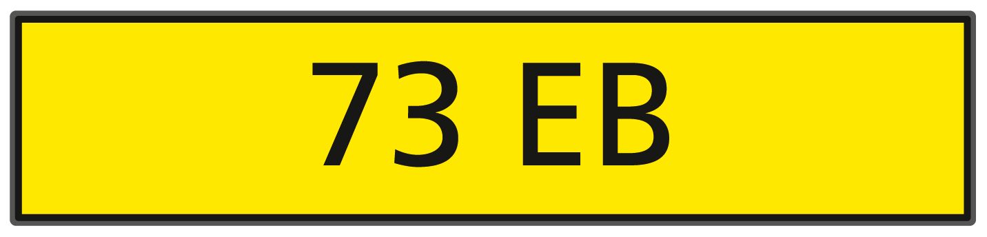 Bonhams Cars : The registration number '73 EB',