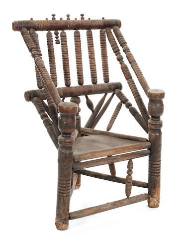 A first-half 17th Century ash turner's chair