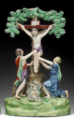 A Staffordshire group of the Crucifixion, circa 1815-30