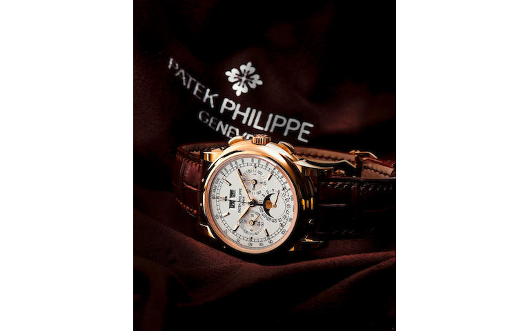 Patek Philippe. A very fine 18ct gold manual wind perpetual calendar wristwatch with chronographPerpetual Calendar Chronograph, Ref. 5970J, Circa 2009