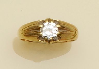 A single stone diamond ring