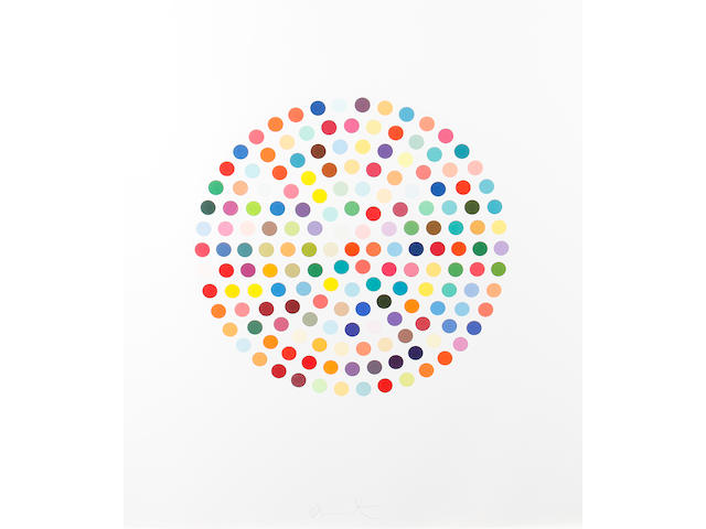 Damien Hirst (British, born 1965) Cephalothin Etching with aquatint in colours, 2007, on Hahnemule paper, signed in pencil, numbered 62/75 verso, 995 x 878mm (39 1/8 x 34 1/2in)(SH)