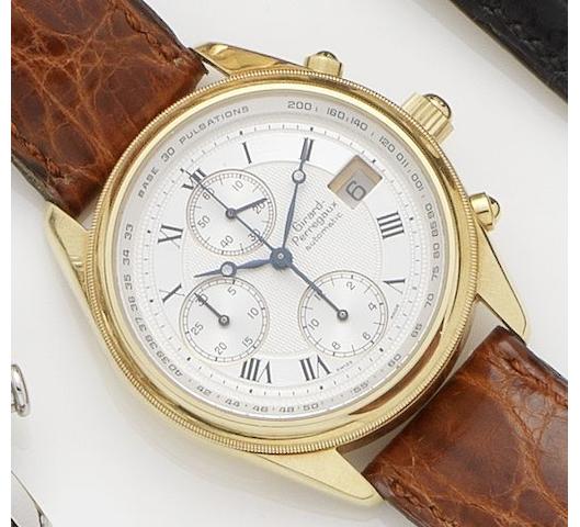 Girard-Perregaux. An 18ct gold automatic chronograph wristwatchOlimpico 4900