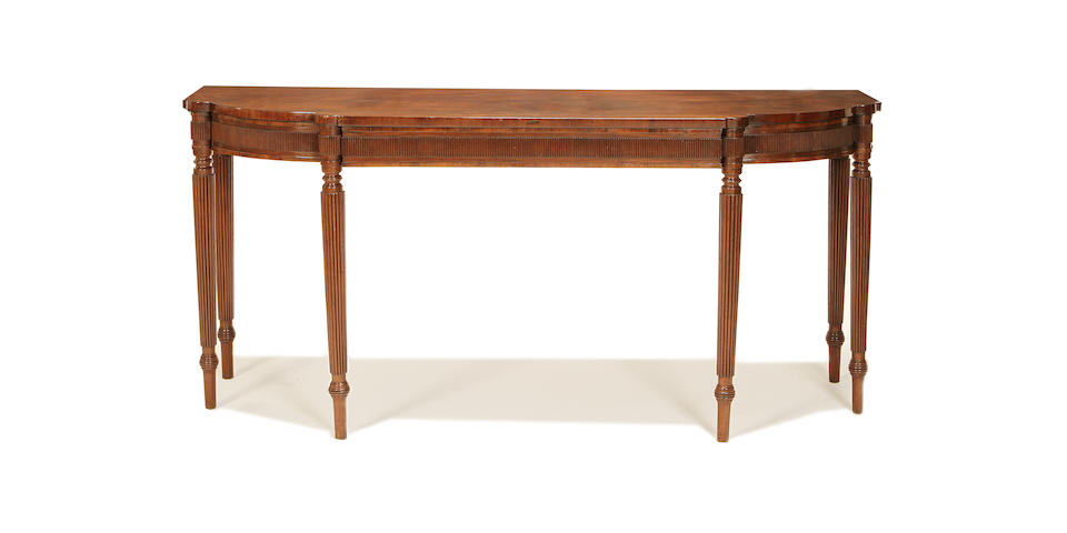 A large late George III mahogany serving table