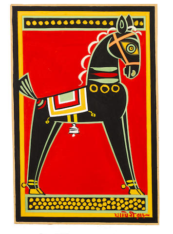 Jamini Roy (India, 1887-1972) Horse,