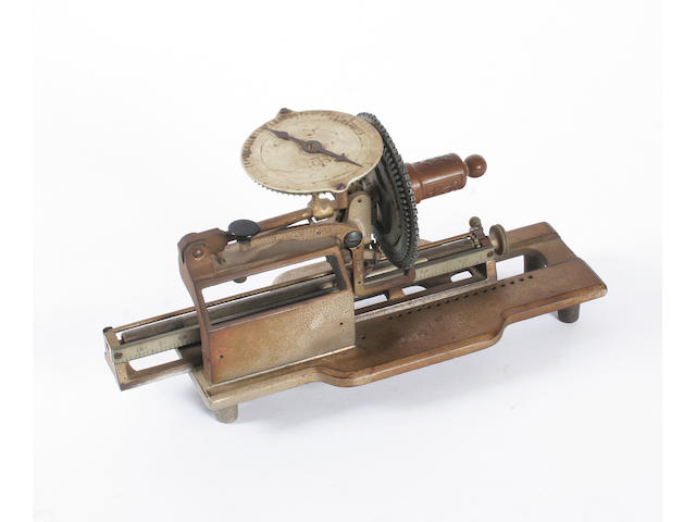 A rare Columbia No. 2 typewriter, circa 1888,