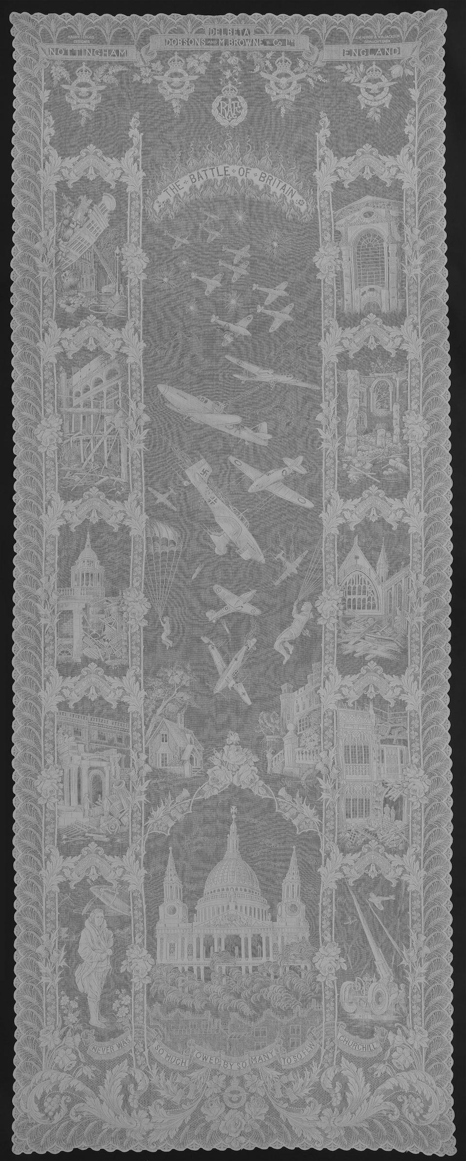 A Battle of Britain lace panel, 1942-46