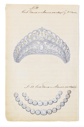 Ksenia (Xenia) Alexandrovna, Grand Duchess of Russia (6 April 1875 - 20 April 1960)PERSONAL ILLUSTRATED INVENTORIES OF JEWELLERY AND BIBELOTS FROM 24TH JUNE 1880 TO 1905, AND OF JEWELLERY FROM 12 JANUARY 1894 TO 25 MARCH 1912, IN TWO VOLUMES image 11