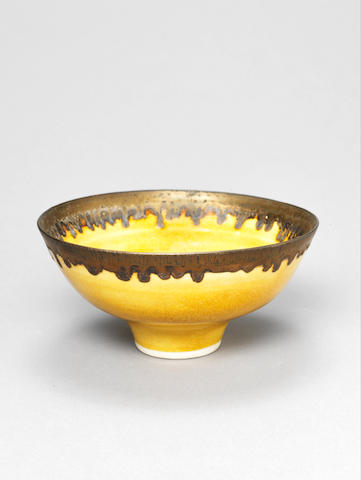 Dame Lucie Rie A Footed Bowl, circa 1975
