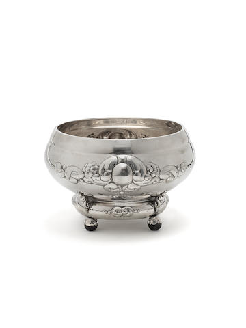 Danish A Cohr Silver Bowl, 1914