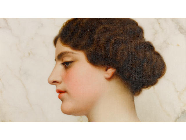 John William Godward, RBA (British, 1861-1922) A Roman beauty