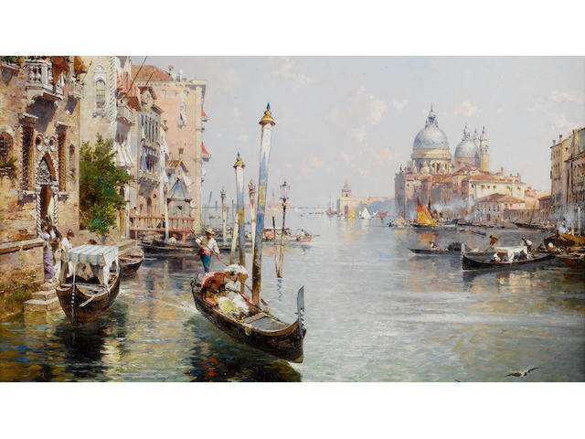 Franz Richard Unterberger (Austrian, 1838-1902) Grande canal, Venise