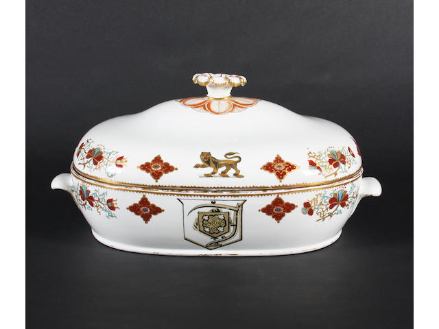 An important Wedgwood bone china tureen and cover from the Sneyd Service circa 1815-20