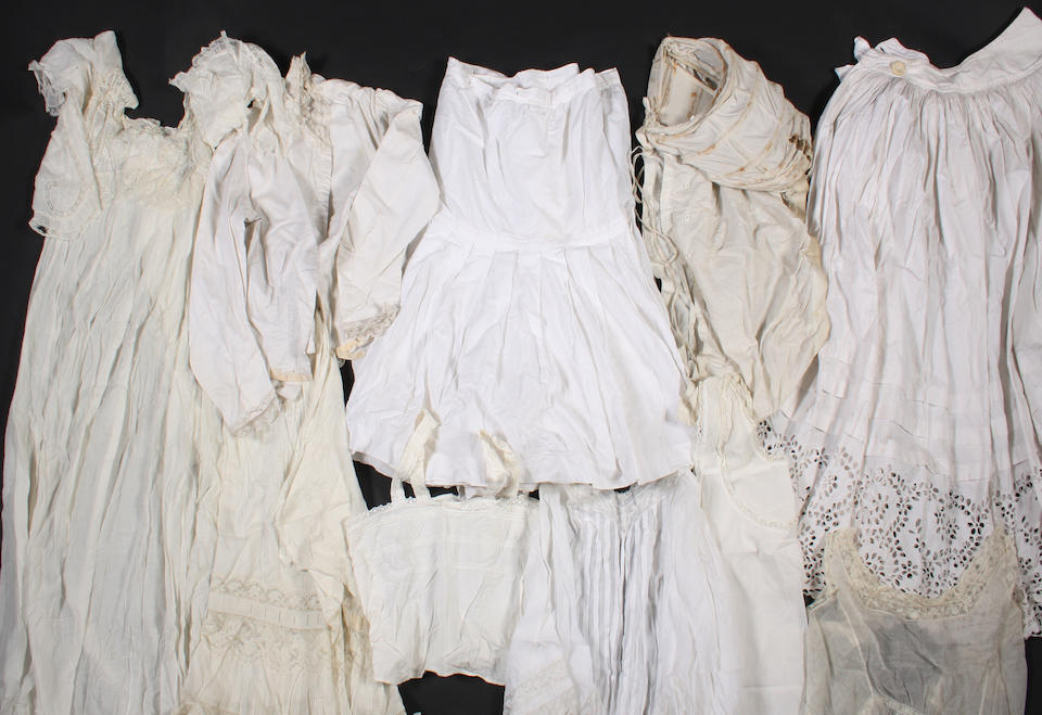 A group of underwear, including a Thomson's crinoline