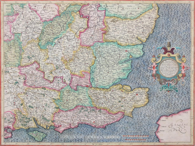 British Isles 36 x 46cm. also Cornwall and Staffordshire by Cary, and two maps of Northamptonshire by Greenwood & Co. and Teesdale