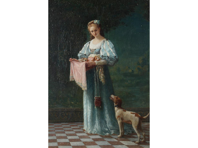 Gustave Doyen (French, born 1837) The new litter