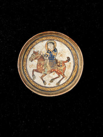 A Minai moulded pottery footed Bowl Persia, late 12th Century and later A Minai moulded pottery footed Bowl Persia, late 12th Century and later