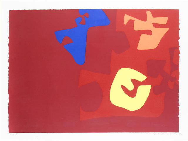 Patrick Heron (British, 1920-1999) Untitled (from the Rothko Portfolio) Screenprint printed in colours, 1972, on wove, signed, dated and numbered 21/75, printed by Kelpra Studio, London, 577 x 810mm (22 3/4 x 31 7/8in)(I)