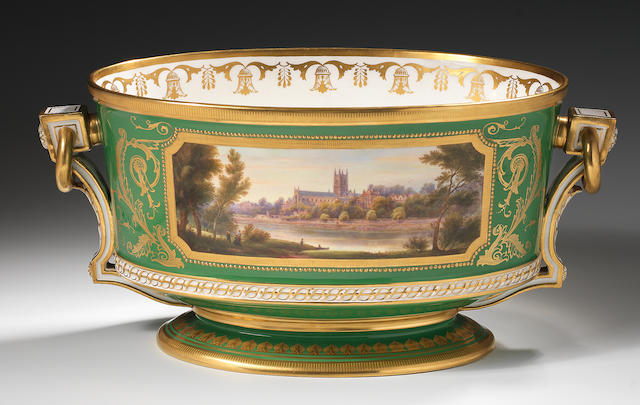 The Churchill Vase, an important Royal Worcester presentation urn by Harry Davis, made in 1950