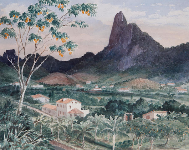 Emeric Essex Vidal (British, 1791-1861) View of the Corcovado, Rio de Janeiro, Brazil