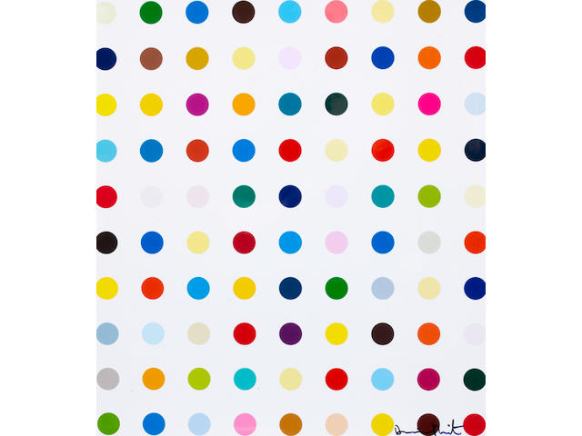 Damien Hirst (British, born 1965) Opium Lambda print in colours, 2000, on gloss Fugicolour professional, signed in black ink and numbered 53/500 verso, published by Eyestorm, London, 483 x 434mm (19 1/8 x 17 1/8 in) (unframed)