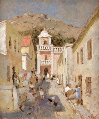 Terence John McCaw (South African, 1913-1978) Malay Quarter
