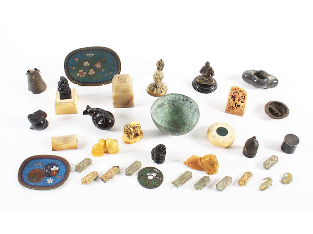 A collection of Chinese artefacts, various dates