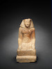 Thumbnail of An Egyptian indurated limestone statue of a kneeling official image 1