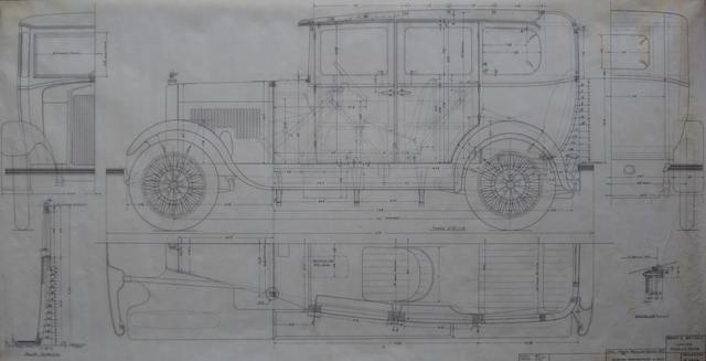 A collection of Morris technical illustrations, 1930s,