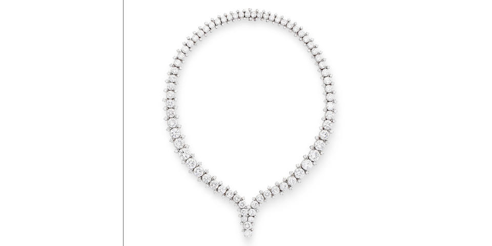 A diamond necklace, by Harry Winston