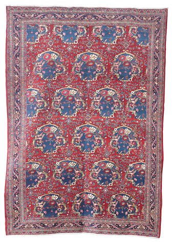 A Mashed carpet, North East Persia, circa 1930, 11 ft 2 in x 8 ft 1 in (342 x 245 cm) good condition
