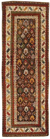 A Moghan rug, South Caucasus, circa 1890, 10 ft 7 in x 3 ft 9 in (322 x 115 cm) some corrosion