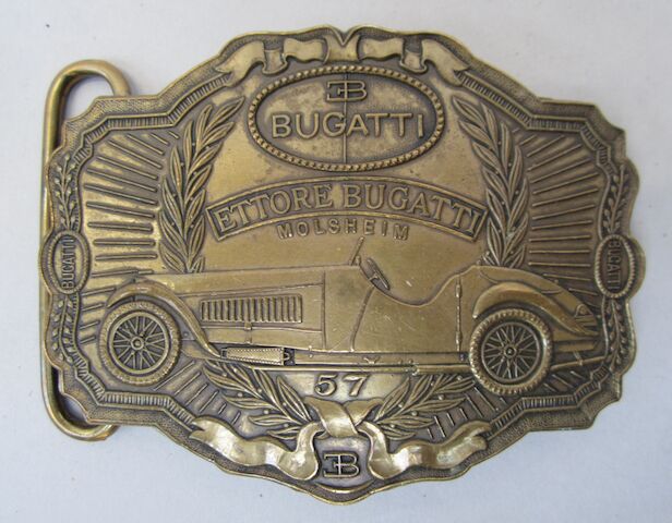 Bugatti Logo Belt Buckle Bonhams : A Bugatti belt buckle,