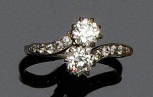A two stone diamond ring