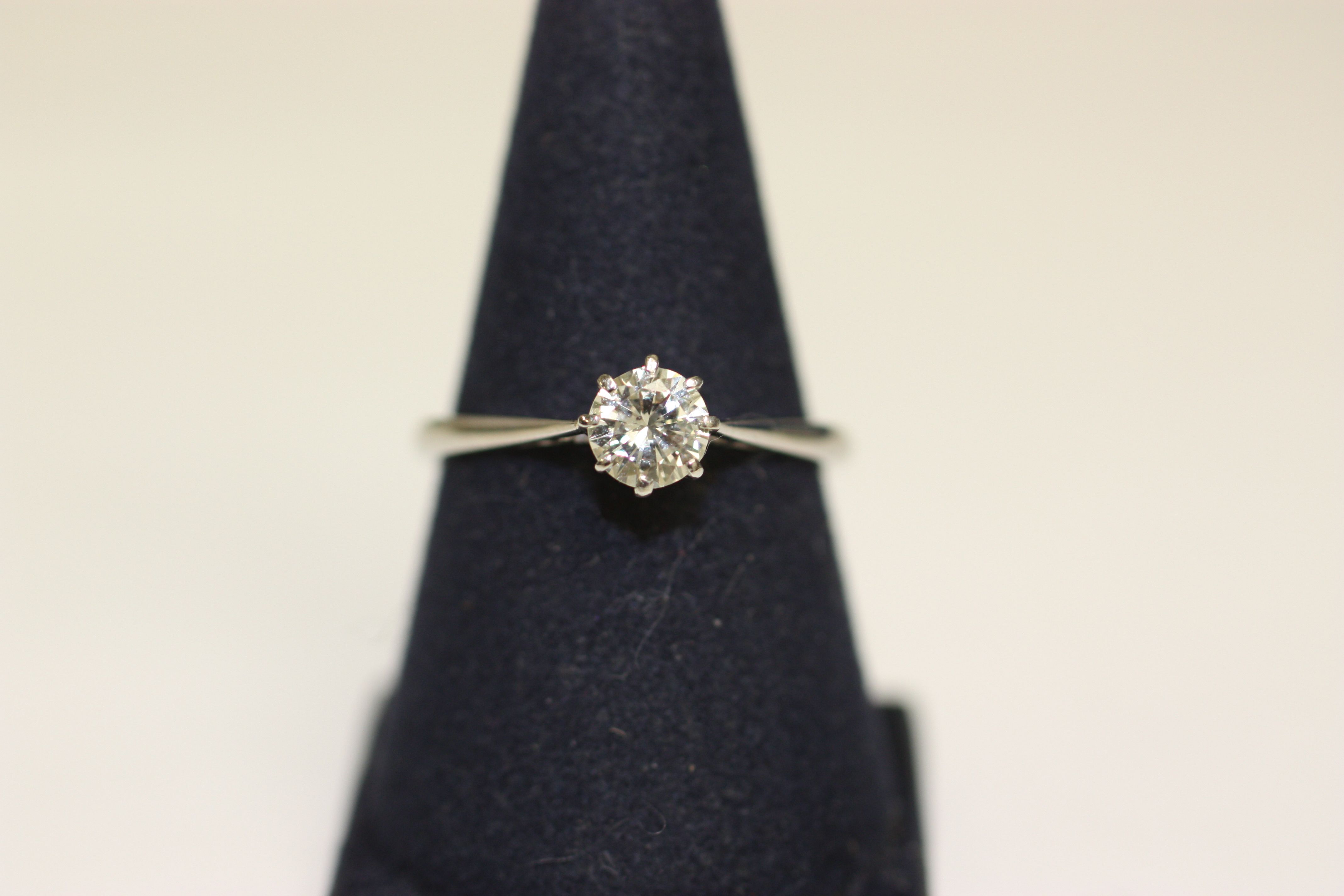 A single stone diamond ring